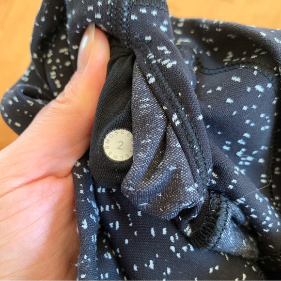 Lululemon Wunder Under Leggings Black High Rise Pants Magnetized Jacquard Size 2 - Picture 5 of 8